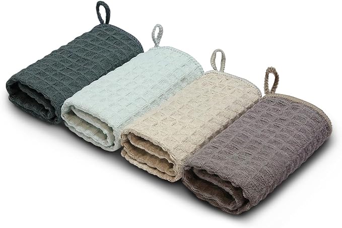Barista Micro Cloth Set 4 Pack Microfiber Cleaning Cloths Espresso Barista Towels Coffee Bar Towels 12"x12"