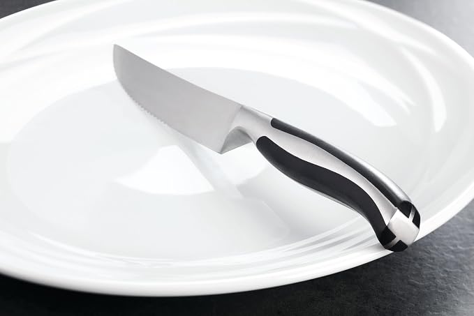 Oneida Crosshatch Cutlery Set – Contour 4-Piece Steak Knife Set