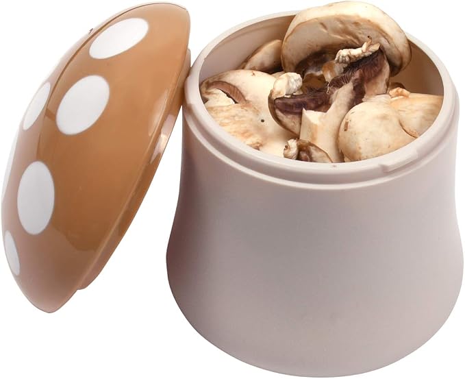 Hutzler BPA free plastic Mushroom Saver, Brown