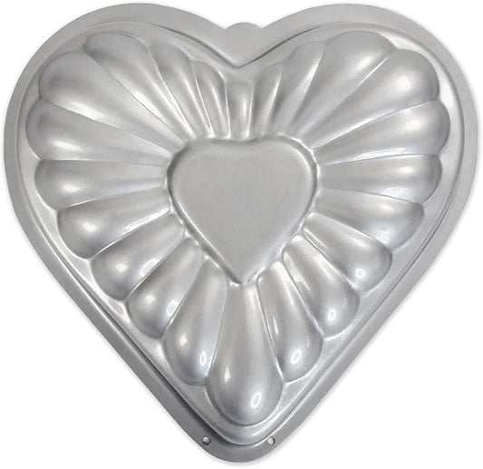 USA Pan Global Bakeware Fancy Heart Cake Pan