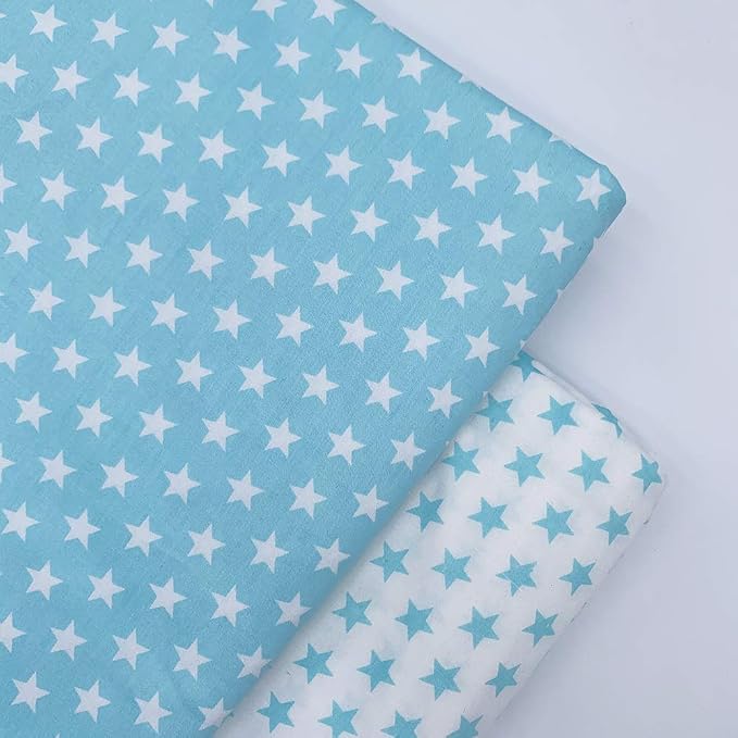 7Pcs 20" x 20" Cotton Fabric DIY Making Supplies Quilting Patchwork Fabric Fat Quarter Bundles DIY for Quilting Cotton Patchwork Cushions (Start, 20" x 20")