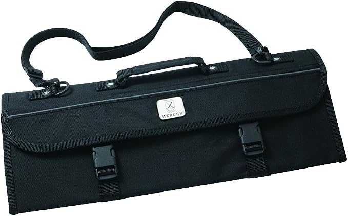 Mercer Culinary Genesis 10-Piece Forged Knife Set with Case, Steel/Black