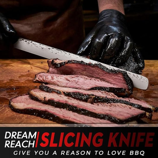 Dream Reach Brisket Knife, 12" Carving & Slicing Knife for Meat Cutting Ultra Sharp Full Tang Meat Knives with Ergonomic Handle Gift Box, Christmas Gifts for Men Women