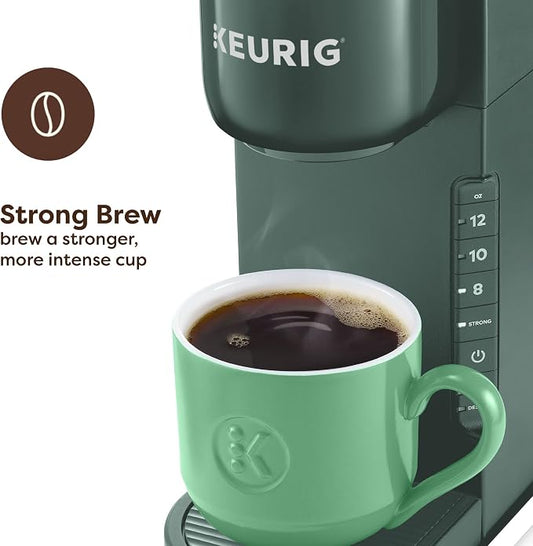 Keurig K-Express Single Serve K-Cup Pod Coffee Maker, 3 Brew Sizes, Strong Button Feature, 42oz Removable Reservoir, Evergreen