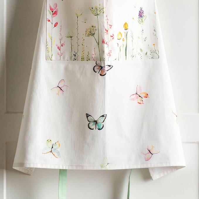 Maison d' Hermine 100% Cotton Apron for women with Pocket Kitchen Chef Apron for Men Cooking Spring Summer
