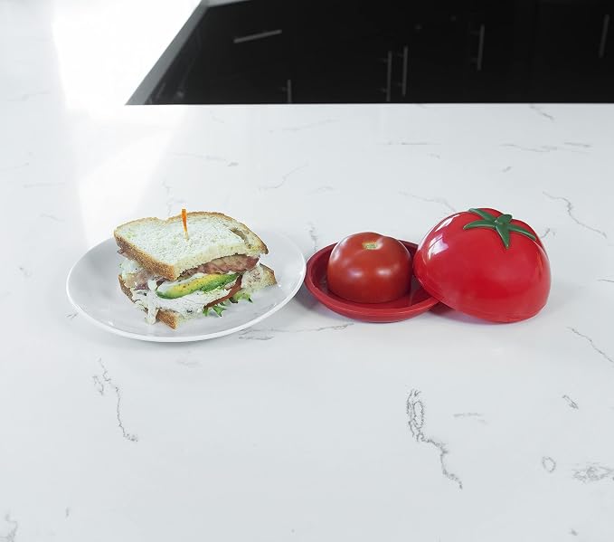 Joie Fresh Pod Tomato Storage Container, Keeps Leftover Half Flavorful and Firm in Fridge, Reusable Kitchen Gadget, BPA Free, Dishwasher Safe