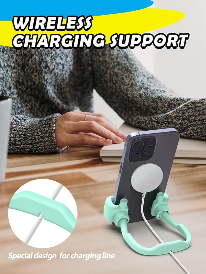Graduation Gifts for Teens Girls Kids Cell Phone Stand: UPGRADE Adjustable Thumbs Up Lazy Phone Holder for Desk Fun Gadget Stocking Stuffers Teenager Boys Adult Wife Women Mom Tween Gift Trendy Stuff