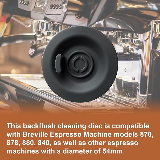 2 Pack Espresso Backflush Cleaning Disc 54mm for Breville Espresso Machines - Compatible with BES870XL/ BES878BSS/ BES880/ BES840XL/ BES810BSS