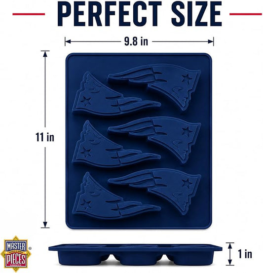 MasterPieces Game Day - FanPans NFL New England Patriots Silicone Muffin Pan - Dishwasher Safe