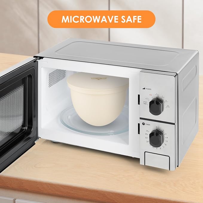 Silicone Bowl Liners for KitchenAid 4.5 Qt Tilt-Head Mixer, Silicone Bowl Insert for KitchenAid 4.5 Quart Mixer, Included 3 Liners with 3 Lids (For 4.5 Qt Tilt-head)