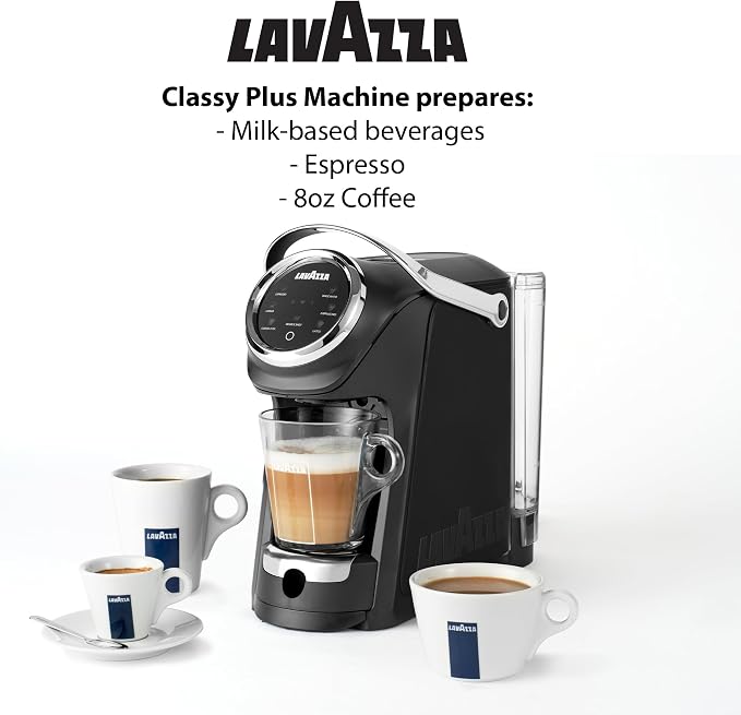 Lavazza Expert Coffee Bundle Classy Plus All-In-One Machine + 1 Welcome Kit Pack of 36 Mixed Capsules + 1 Extra Vessel
