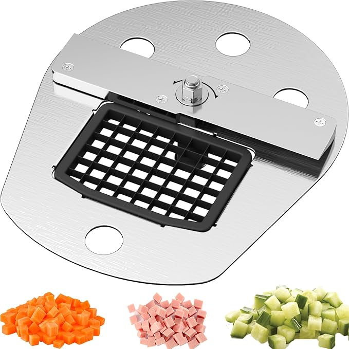 Electric Vegetable Chopper Blade Accessory, Dicing Blade Disc Assembly, Replaceable Blades for GJ817