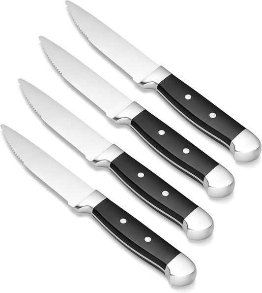 Oneida Crosshatch Cutlery Set – Jumbo 4-Piece Steak Knife Set