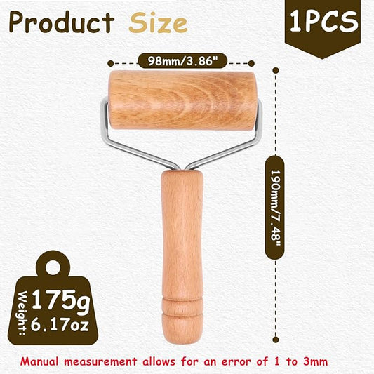 Small Rolling Pin, Wooden Rolling Pins For Baking, Pizza Roller, Non-Stick Dough Roller for Home Kitchen Baking Cooking Dumpling/Pasta Maker, 1PCS (Y Type)