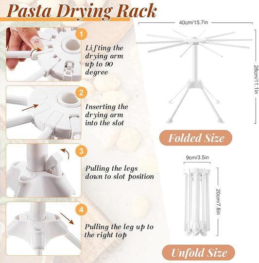 Geetery 5 Pieces Ravioli Mold Set, 12 Holes Ravioli Maker Press, 3 Pasta Cutter Stamps, Wood Rolling Pin, Pasta Making Tools, Pelmeni Mold, Manual, Stainless Steel, White, Silver, Wood Color