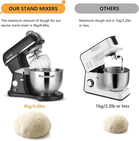 8.4QT Commercial Stand Mixer 800W with Aluminum Die Casting Meets the Standard of NSF/ANSI 8-2023, Mixers Kitchen Electric Stand Mixer with Stainless Steel 8L Bowl, Dough Hook, Whisk and Beater, Black