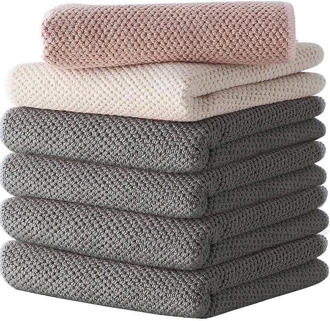 Barista Towels 12 Pack, Extra Thick Microfiber Coffee Cleaning Cloths for Espresso Machines, Steam Wands & Countertops – Essential Coffee Bar Accessories, 12”x12”