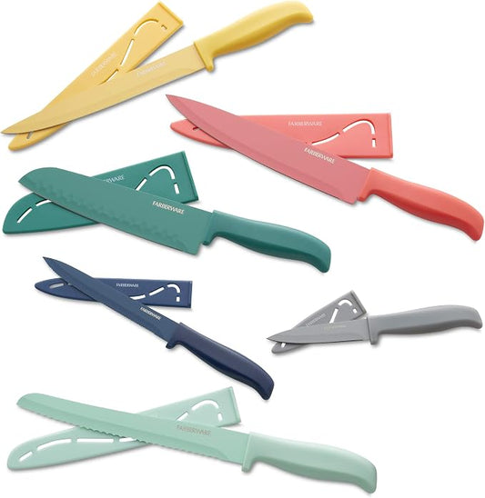 Farberware - 5272030 Farberware Resin Cutlery Set, Assorted, Pastel Cool, 12-piece