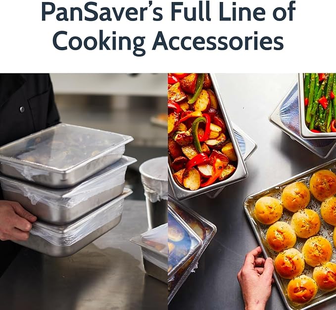 PanSaver EZ Clean Slow Cooker Liners - Disposable Liners & Bags for Instant Cleanup with No Scrubbing - Fits slow cookers and 9x13 pans, 25 Count