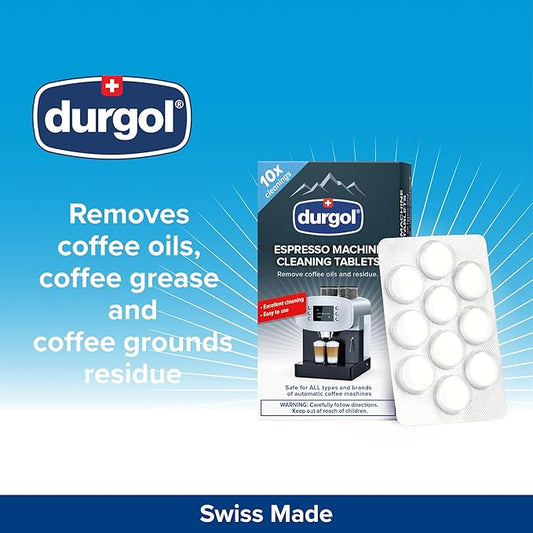 Durgol Espresso Machine and Coffee Maker Cleaning Tablets, 10 count