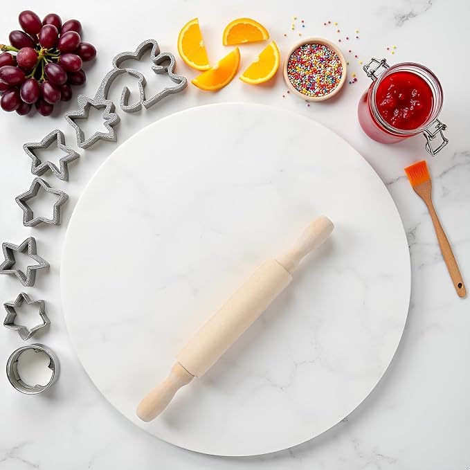 3pcs Wooden Mini Rolling Pin Baking Small Dough Rolling Pins for Fondant Pastry Pizza Crafting and Imaginative Play for Christmas Presents Mini Rolling Pin Rolling Pins Kitchen and Dining(6 Inch)