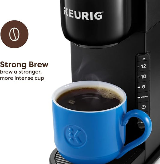 Keurig K-Express Single Serve K-Cup Pod Coffee Maker, 3 Brew Sizes, Strong Button Feature, 42oz Removable Reservoir, Black