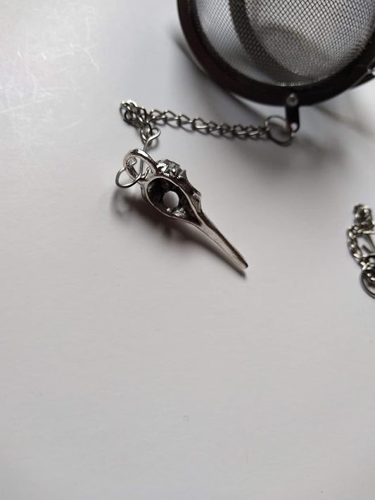 Bird Skull Tea Infuser Ball - Spooky Home Decor, Halloween Gift