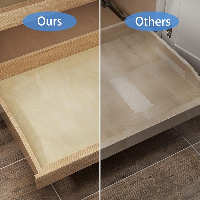 LOVMOR Single Pull Out Cabinet Organizer 22½”W x 21”D, Soft Close Slide Out Drawer Storage Shelves for Kitchen, Wood Cabinet Shelf Pull-Out Organizer Storage for Base Cabinets