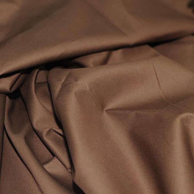 Pre-Cut Quilting Cotton Twill Brown Candy Color Fabric Craft Cloth DIY for Sewing Crafting 61" by 1 Yard Rose Flavor