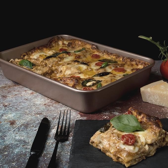 HAPPIELS 9x13in Rectangular Baking Pan Nonstick, PFOA & BPA Free Baking Pan for oven