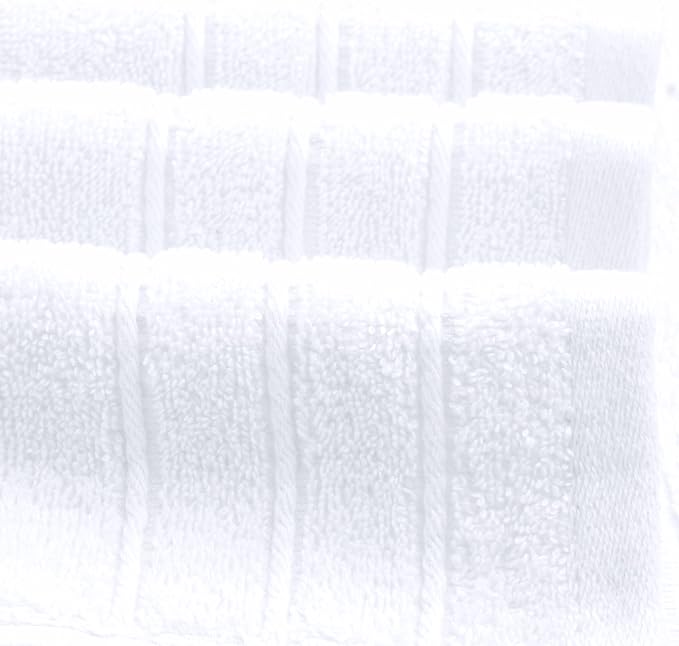 Tens Towels Pack of 4 Extra Large Bath Towels 30 x 60 Inches, 100% Cotton, Larger & Lighter Weight, Quicker to Dry, Super Soft and Absorbent, Perfect for Bathroom, White