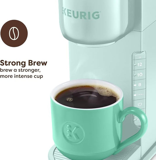 Keurig K-Express Single Serve K-Cup Pod Coffee Maker, 3 Brew Sizes, Strong Button Feature, 42oz Removable Reservoir, Mint