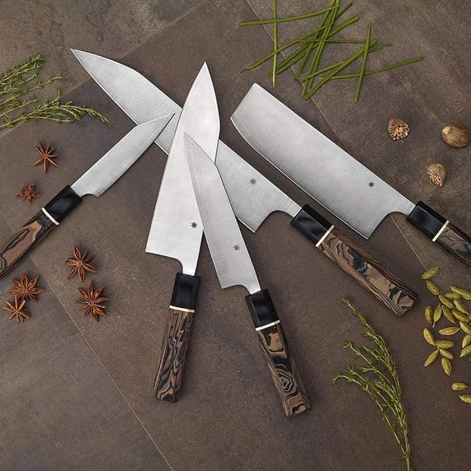 Spyderco Murray Carter Premium Kitchen Knives - Highly Refined Signature Japanese Knives for Culinary Professionals