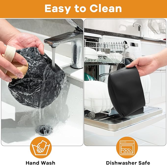 Silicone Liners Fit for Crock Pots/Slow Cookers 7-8QT, Slow Cooker Divider Insert Compatible for Crock Pot Liners, Reusable/BPA Free/Leakproof/Cooking Accessories for Most 7-8 QT Slow Cooker