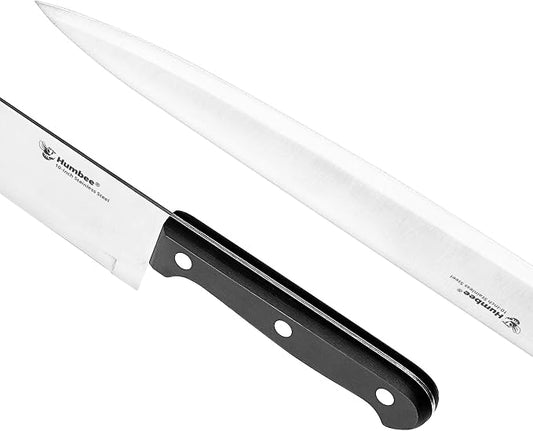 10-Inch Chef Knife – Full Tang Razor-Sharp High Carbon Stainless Steel Blade – Hollow Grind Edge – Ergonomic Grip Handle – Professional Kitchen Knife, Black