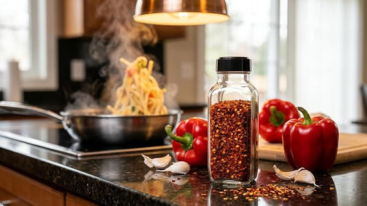 JARMING COLLECTIONS Glass Spice Jars with Shaker Lids - Spice Jars 16 oz for Food Storage, Spice Containers for Kitchen Organization and Storage, Bottles for Spices (Black - 16 Ounce 3 pack)