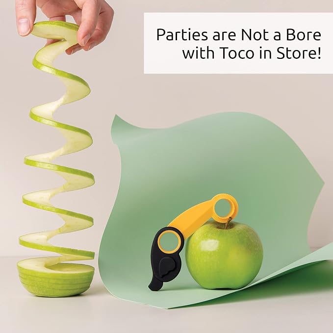 OTOTO New TOCO - Apple Peeler, Slicer & Corer- Heavy Duty - Easy and Safe to Use Fruit Cutter - Upgraded Apple Slicer - Corer, Cutter, Wedger Tool - Thin Apple Slicer - Cut Spiral Apple Slices