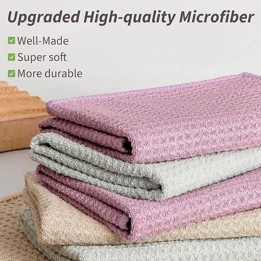 Barista Towels 6 Pack, Microfiber Professtional Coffee Cleaning Cloths, Espresso Machines Accessories for Steam Wands, Countertops and Coffee Essentials, 12”x12”