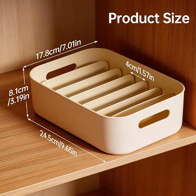Seasoning Packet Organizer, 6 Compartments Plastic Packet Organizer Pantry Storage Caddy for Spice Packets, Kitchen Cabinet, Tea Bags