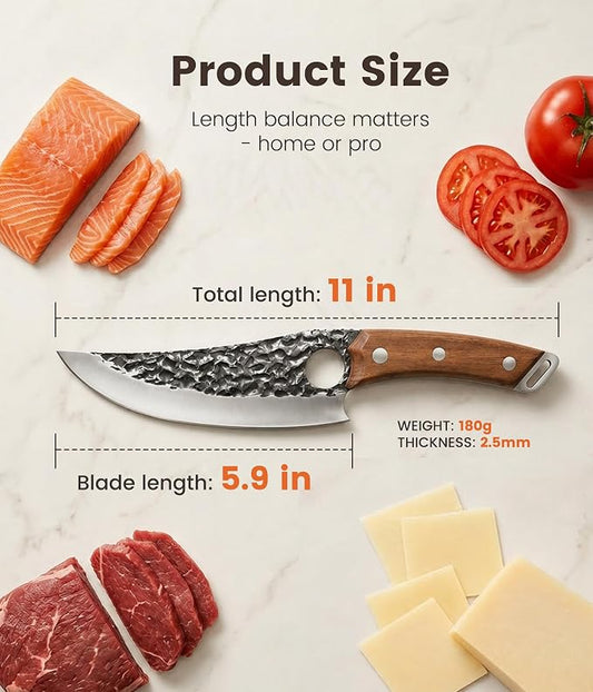 Newise Chef Knife – 6.3 Inch Japanese Steel Kitchen Knife for Cooking & Chopping, Well-Balanced Ultra Sharp Blade, Fathers Day Gift for Dad Husband