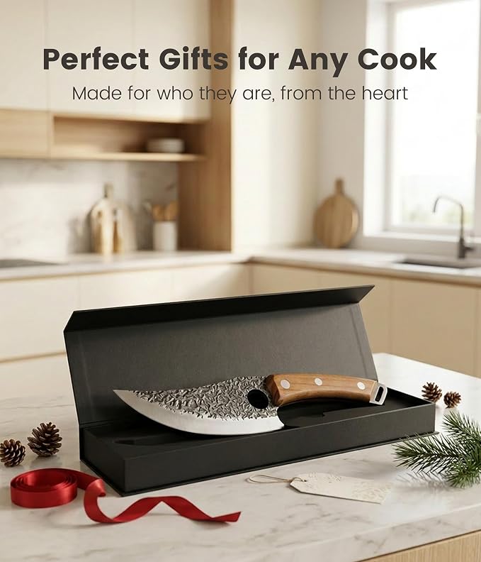 Newise Chef Knife – 6.3 Inch Japanese Steel Kitchen Knife for Cooking & Chopping, Well-Balanced Ultra Sharp Blade, Fathers Day Gift for Dad Husband