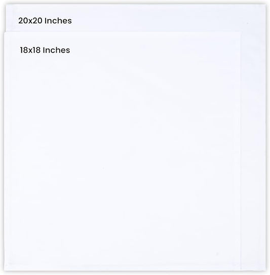 Utopia Kitchen White Cloth Napkins 288 Pack (18x18 Inches), Commercial Grade Dinner Napkins Bulk, Absorbent Cotton Blend, Washable Reusable for Restaurant, Hotel, Wedding, Lunch and Banquet