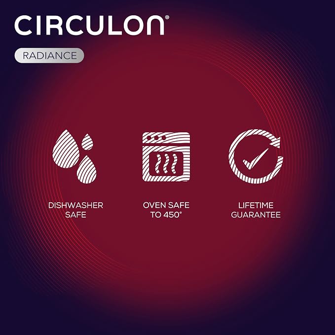 Circulon Radiance Hard-Anodized Nonstick Saucepan, Durable Nonstick Cookware, Sauce Pan with Straining Lid, 3-Quart, Gray