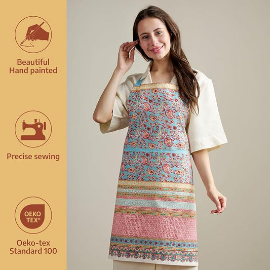 Maison d' Hermine 100% Cotton Apron for women with Pocket Kitchen Chef Apron for Men Cooking Spring Summer