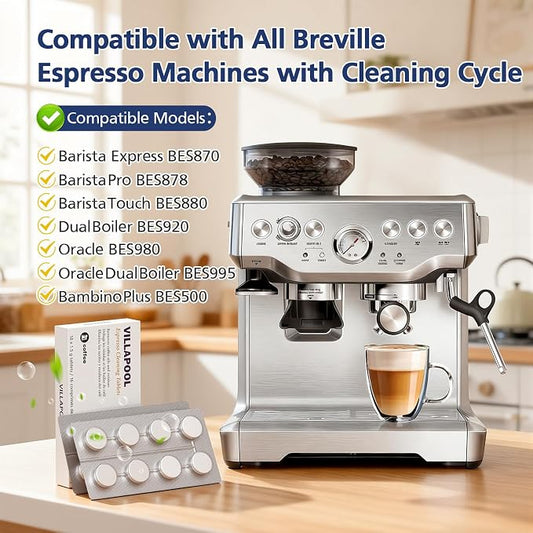 16 Pack BEC250 Espresso Cleaning Tablets Compatible with Breville Espresso Machine