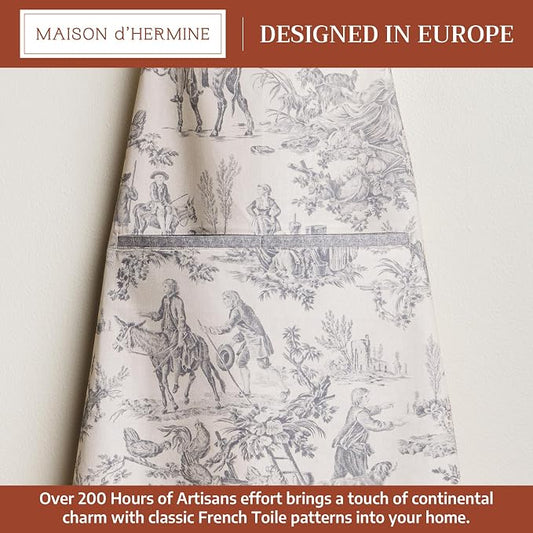 Maison d' Hermine 100% Cotton Apron for women with Pocket Kitchen Chef Apron for Men Cooking Spring Summer