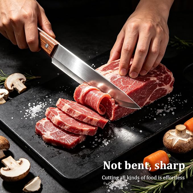 Chef Knife,11.2" Professional Kitchen Knife for Cooking,Made of Stainless Steel,Ultra Sharp for Cutting food,with Ergonomic Handle,for Home & Restaurant
