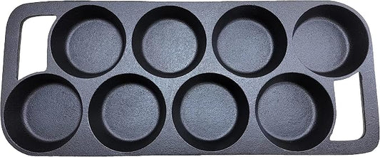 HAWOK Cast Iron Cake pan with 8 Moldsโฆ