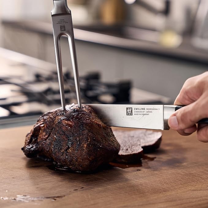 ZWILLING Professional S 2-Piece Razor-Sharp German Carving Knife Set, Made in Company-Owned German Factory with Special Formula Steel perfected for almost 300 Years, Dishwasher Safe