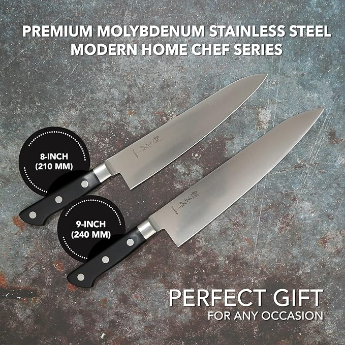 Japanese Chef Knife Premium Molybdenum Stainless Steel, Gyuto 9.5-inch (240mm)
